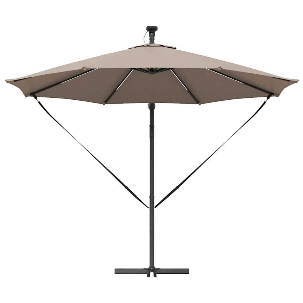 Parasol Taupe 294 x 294 x 248 cm Polyester en Aluminium is nu te koop bij PeponiXL, paradijselijk wonen!