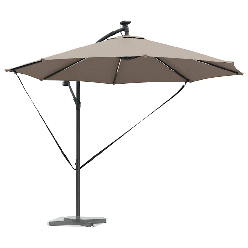 Parasol Taupe 294 x 294 x 248 cm Polyester en Aluminium is nu te koop bij PeponiXL, paradijselijk wonen!