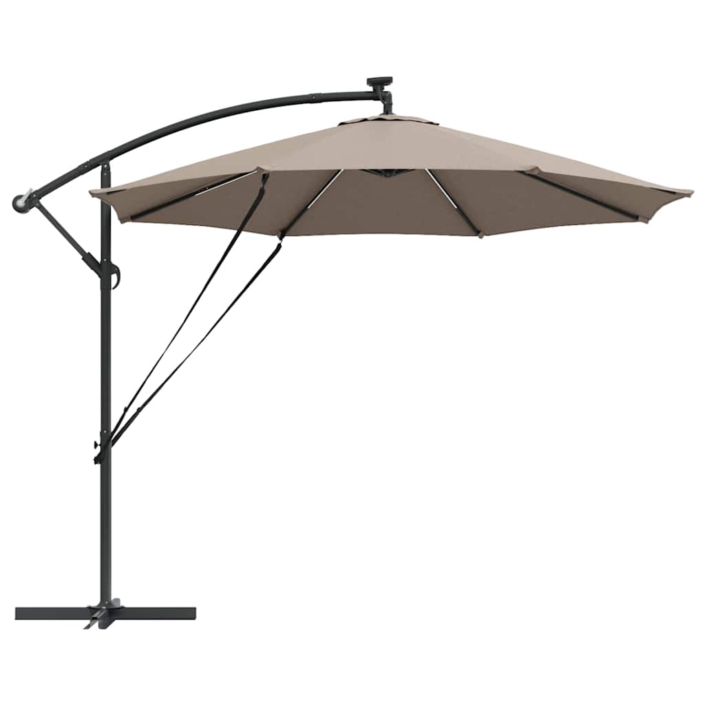 Parasol Taupe 294 x 294 x 248 cm Polyester en Aluminium is nu te koop bij PeponiXL, paradijselijk wonen!
