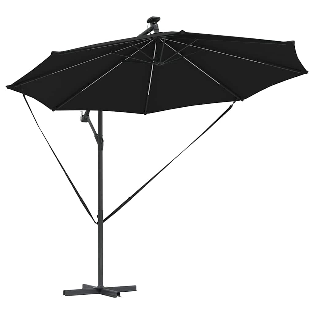 Parasol Zwart 294 x 294 x 248 cm Polyester en Aluminium is nu te koop bij PeponiXL, paradijselijk wonen!