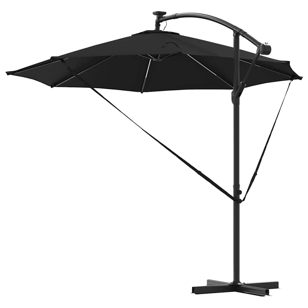 Parasol Zwart 294 x 294 x 248 cm Polyester en Aluminium is nu te koop bij PeponiXL, paradijselijk wonen!