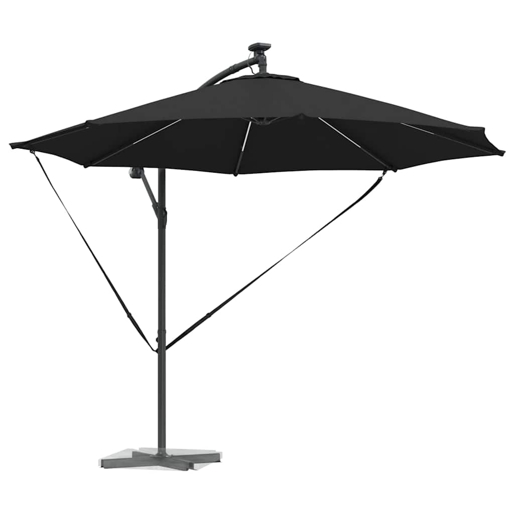 Parasol Zwart 294 x 294 x 248 cm Polyester en Aluminium is nu te koop bij PeponiXL, paradijselijk wonen!