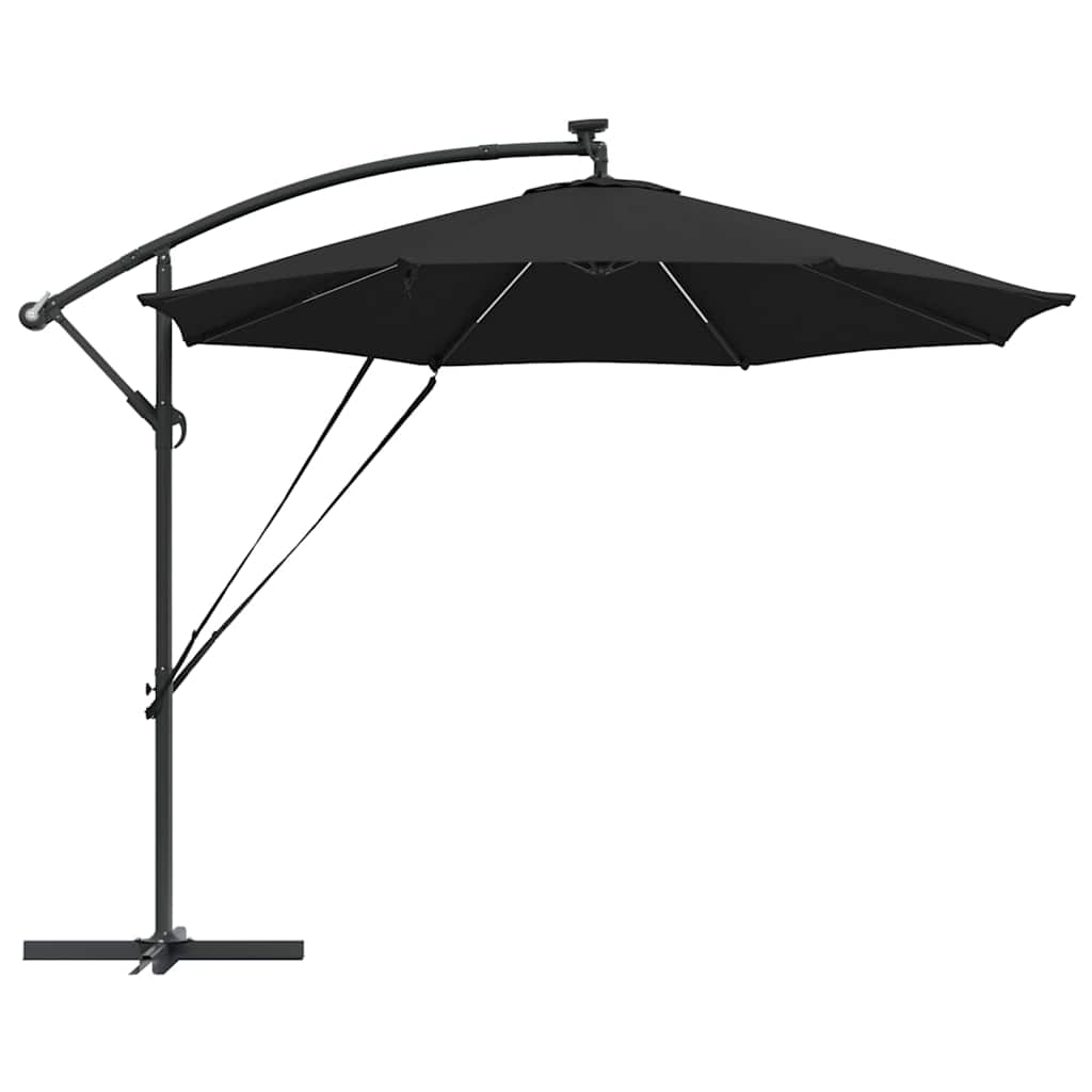 Parasol Zwart 294 x 294 x 248 cm Polyester en Aluminium is nu te koop bij PeponiXL, paradijselijk wonen!
