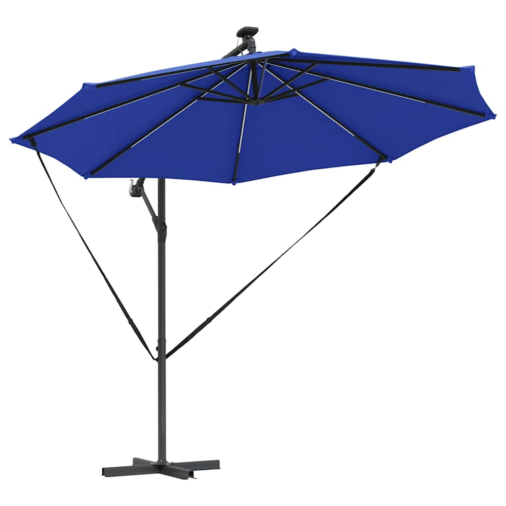 Parasol Azurblauw 294 x 294 x 248 cm Polyester en Aluminium is nu te koop bij PeponiXL, paradijselijk wonen!