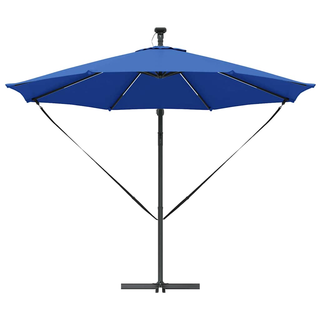 Parasol Azurblauw 294 x 294 x 248 cm Polyester en Aluminium is nu te koop bij PeponiXL, paradijselijk wonen!