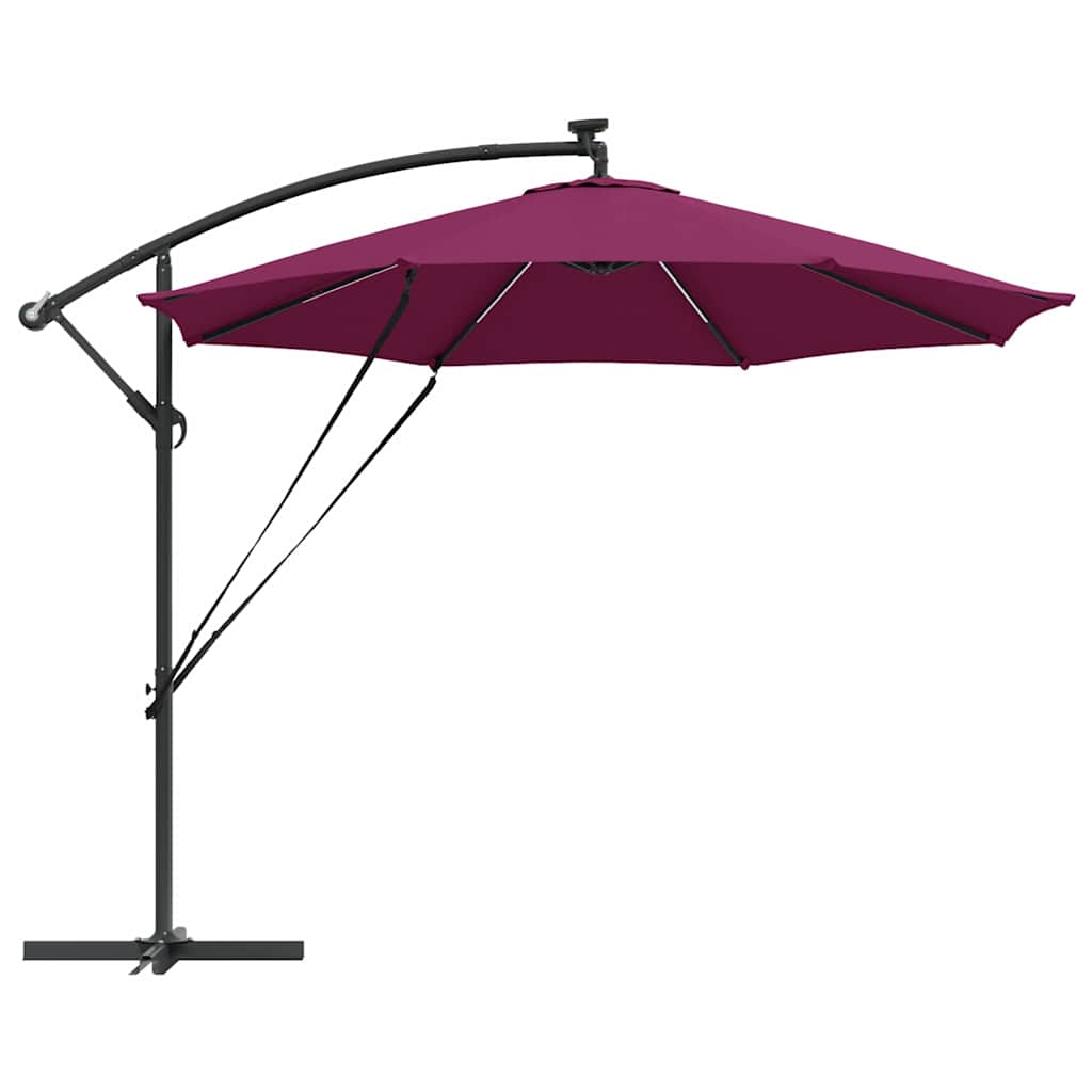 Parasol Bordeaux Rood 294 x 294 x 248 cm Polyester en Aluminium is nu te koop bij PeponiXL, paradijselijk wonen!
