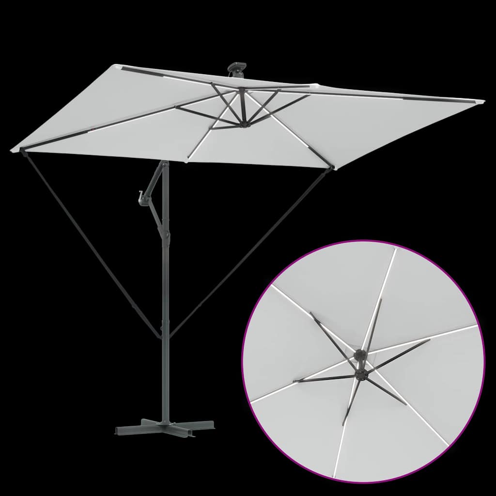 Parasol Zand 294 x 200 x 270 cm Polyester en Aluminium is nu te koop bij PeponiXL, paradijselijk wonen!