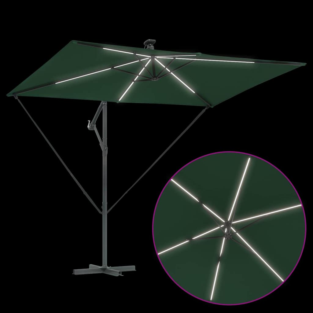 Parasol Groen 294 x 200 x 270 cm Polyester en Aluminium is nu te koop bij PeponiXL, paradijselijk wonen!