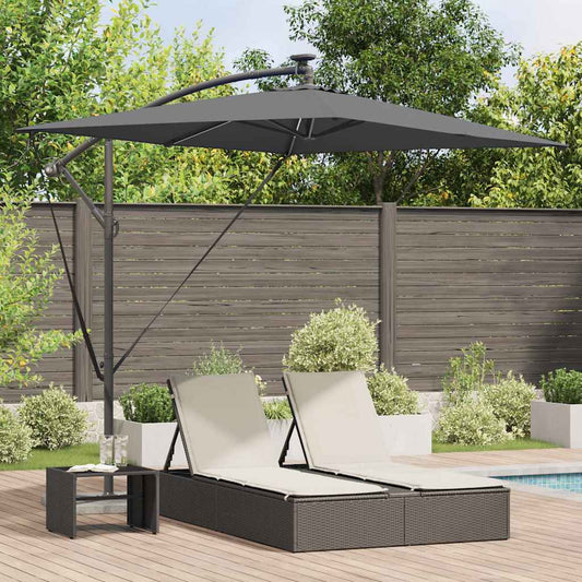 Parasol Antraciet 294 x 200 x 270 cm Polyester en Aluminium is nu te koop bij PeponiXL, paradijselijk wonen!