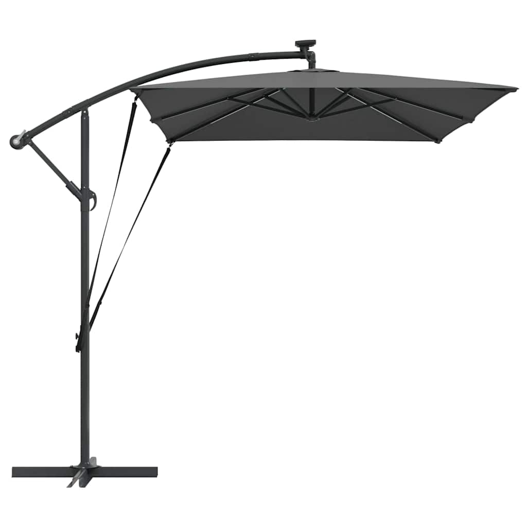 Parasol Antraciet 294 x 200 x 270 cm Polyester en Aluminium is nu te koop bij PeponiXL, paradijselijk wonen!