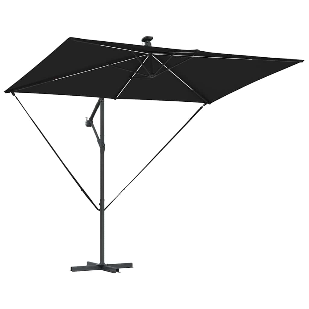 Parasol Zwart 294 x 200 x 270 cm Polyester en Aluminium is nu te koop bij PeponiXL, paradijselijk wonen!