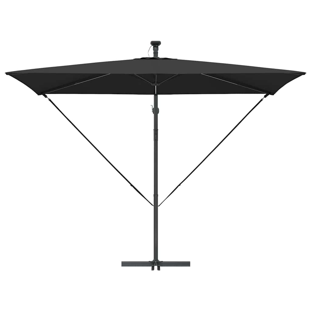 Parasol Zwart 294 x 200 x 270 cm Polyester en Aluminium is nu te koop bij PeponiXL, paradijselijk wonen!