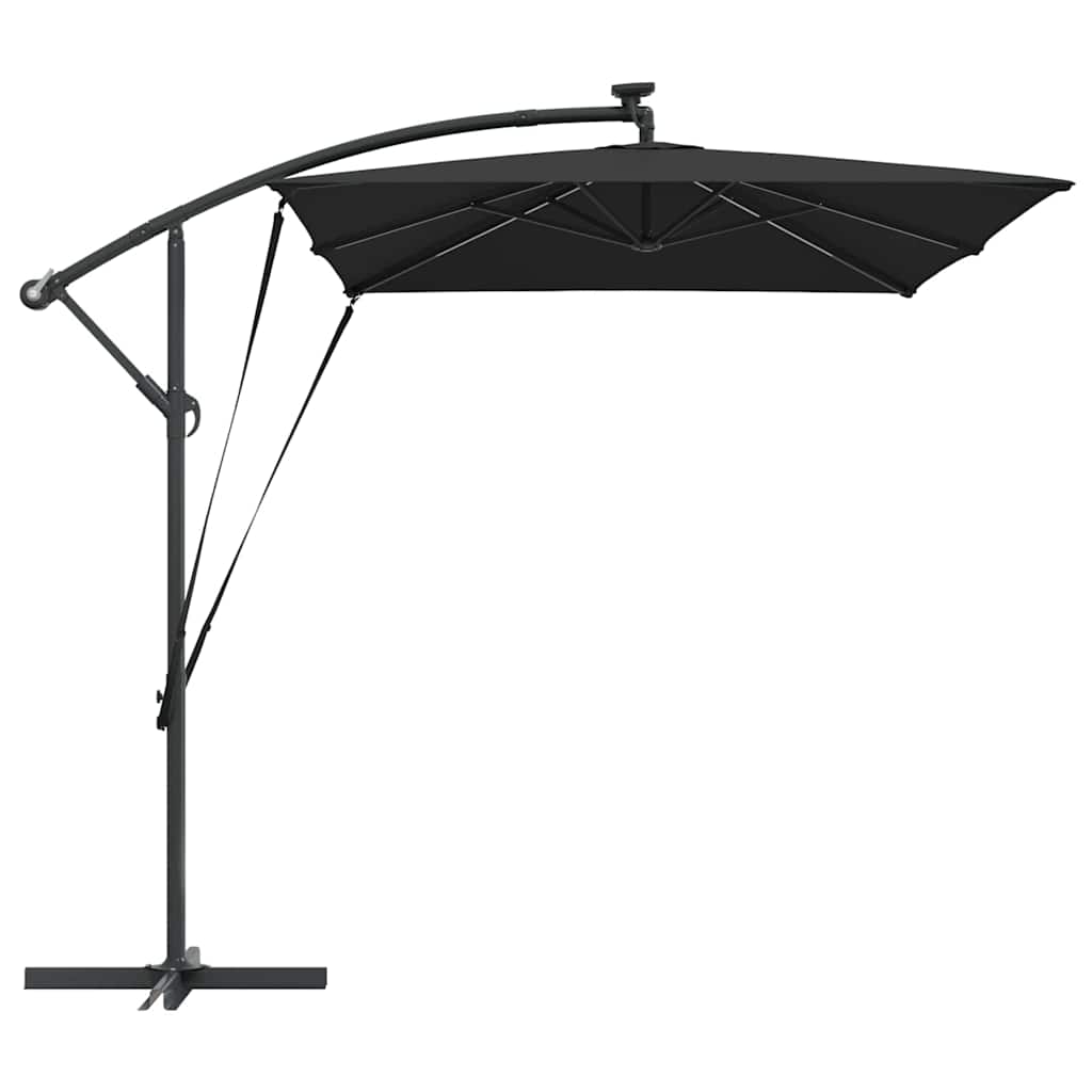 Parasol Zwart 294 x 200 x 270 cm Polyester en Aluminium is nu te koop bij PeponiXL, paradijselijk wonen!