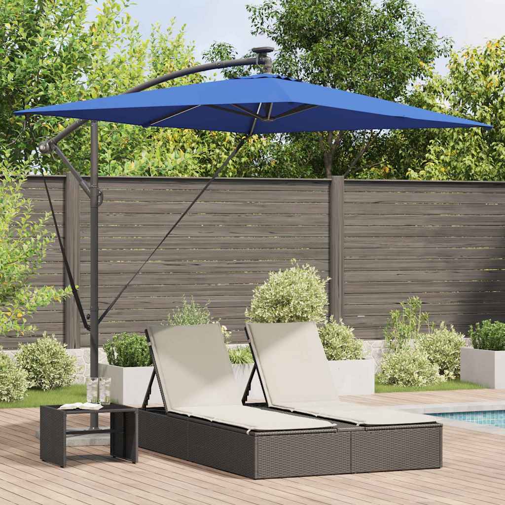 Parasol Azurblauw 294 x 200 x 270 cm Polyester en Aluminium is nu te koop bij PeponiXL, paradijselijk wonen!
