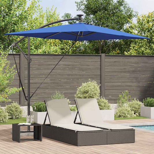 Parasol Azurblauw 294 x 200 x 270 cm Polyester en Aluminium is nu te koop bij PeponiXL, paradijselijk wonen!