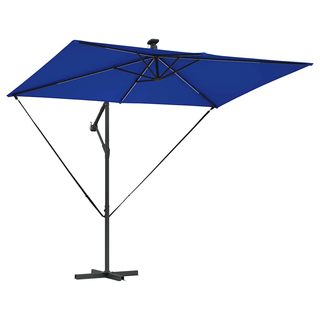 Parasol Azurblauw 294 x 200 x 270 cm Polyester en Aluminium is nu te koop bij PeponiXL, paradijselijk wonen!