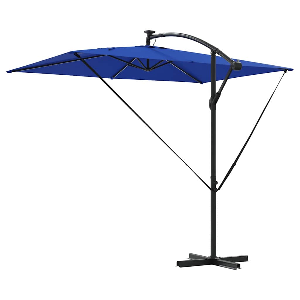 Parasol Azurblauw 294 x 200 x 270 cm Polyester en Aluminium is nu te koop bij PeponiXL, paradijselijk wonen!