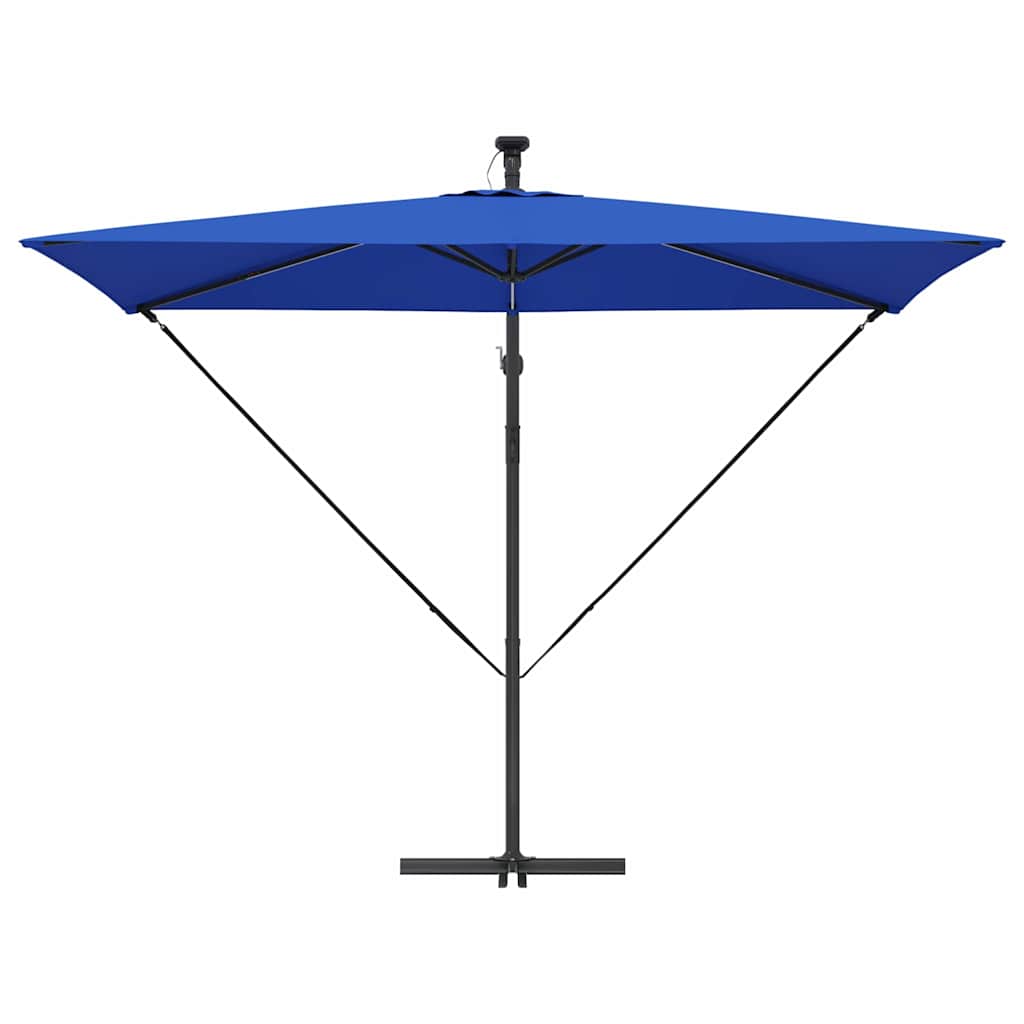 Parasol Azurblauw 294 x 200 x 270 cm Polyester en Aluminium is nu te koop bij PeponiXL, paradijselijk wonen!