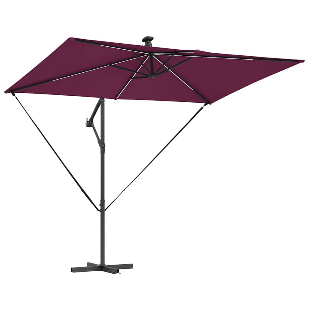 Parasol Bordeaux Rood 294 x 200 x 270 cm Polyester en Aluminium is nu te koop bij PeponiXL, paradijselijk wonen!
