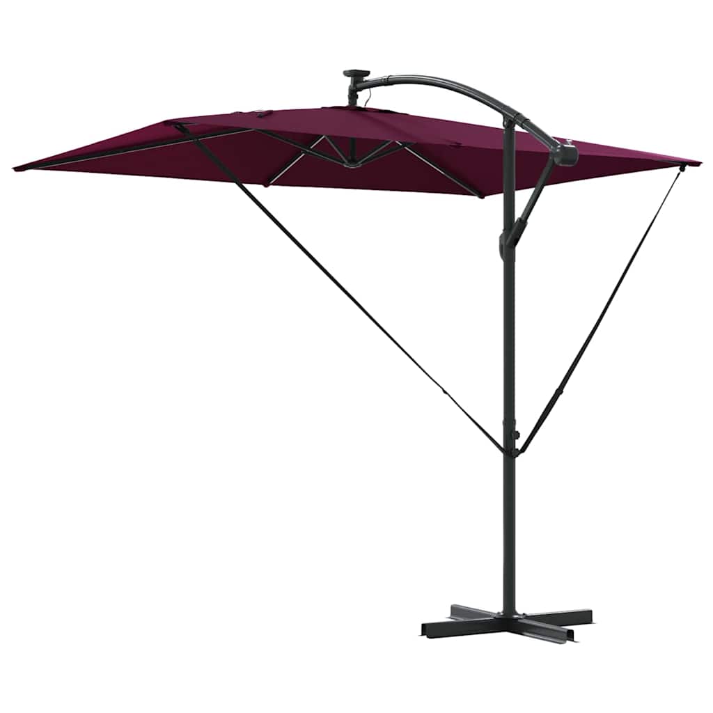 Parasol Bordeaux Rood 294 x 200 x 270 cm Polyester en Aluminium is nu te koop bij PeponiXL, paradijselijk wonen!