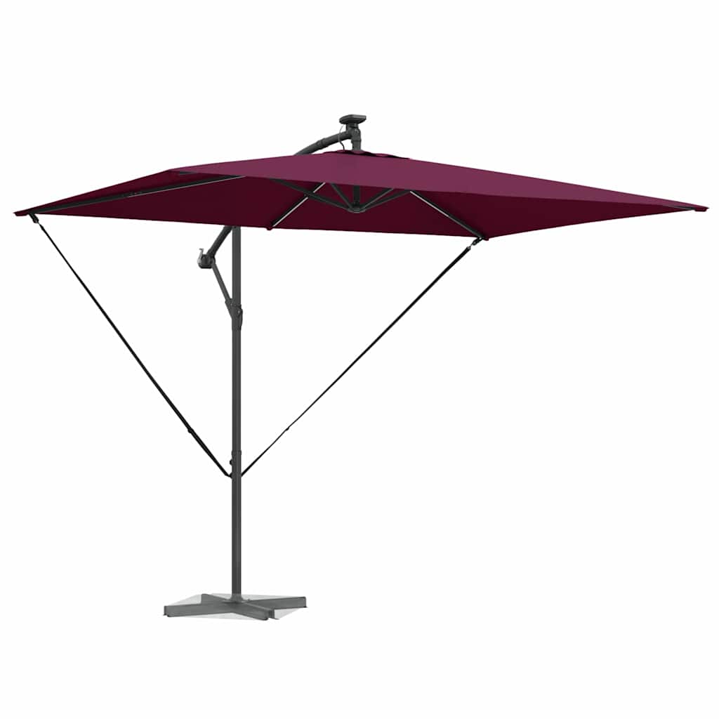 Parasol Bordeaux Rood 294 x 200 x 270 cm Polyester en Aluminium is nu te koop bij PeponiXL, paradijselijk wonen!