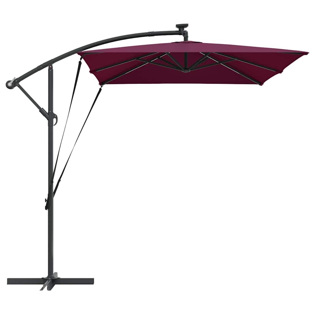 Parasol Bordeaux Rood 294 x 200 x 270 cm Polyester en Aluminium is nu te koop bij PeponiXL, paradijselijk wonen!