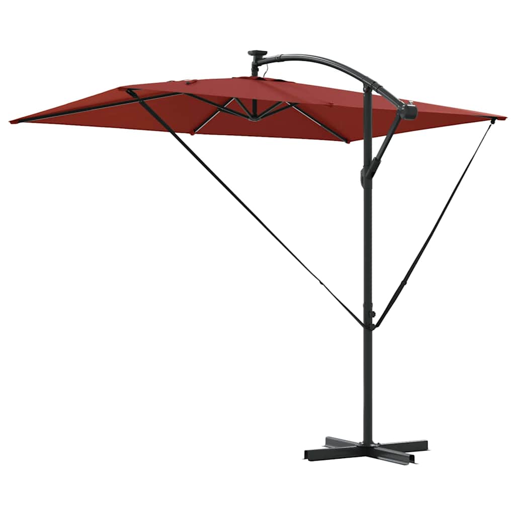 Parasol Terracotta 294 x 200 x 270 cm Polyester en Aluminium is nu te koop bij PeponiXL, paradijselijk wonen!