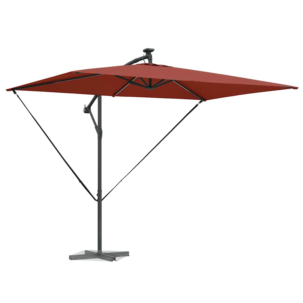 Parasol Terracotta 294 x 200 x 270 cm Polyester en Aluminium is nu te koop bij PeponiXL, paradijselijk wonen!