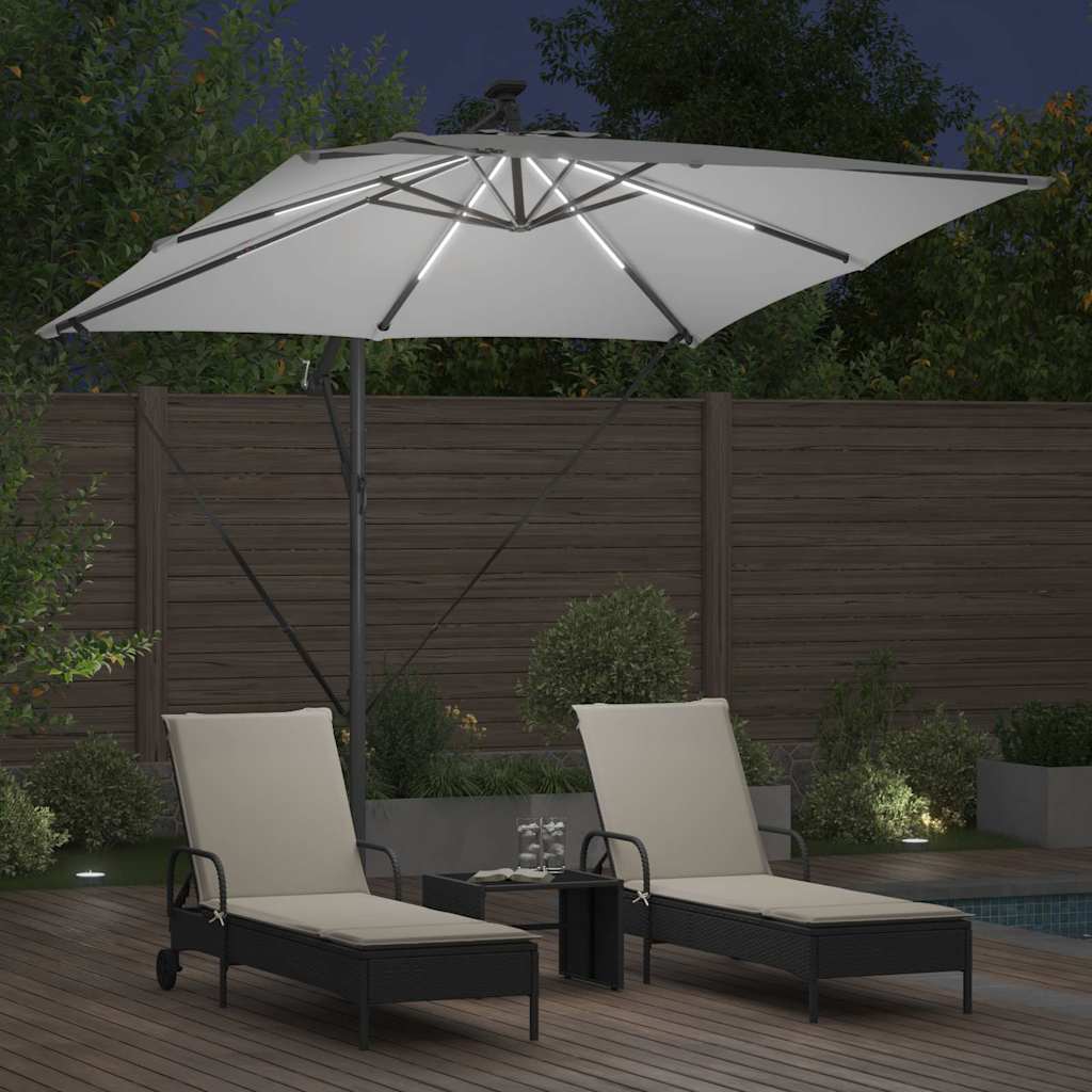 Parasol Zand 249 x 249 x 250 cm Polyester en Aluminium is nu te koop bij PeponiXL, paradijselijk wonen!