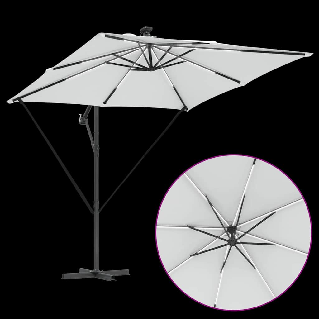 Parasol Zand 249 x 249 x 250 cm Polyester en Aluminium is nu te koop bij PeponiXL, paradijselijk wonen!