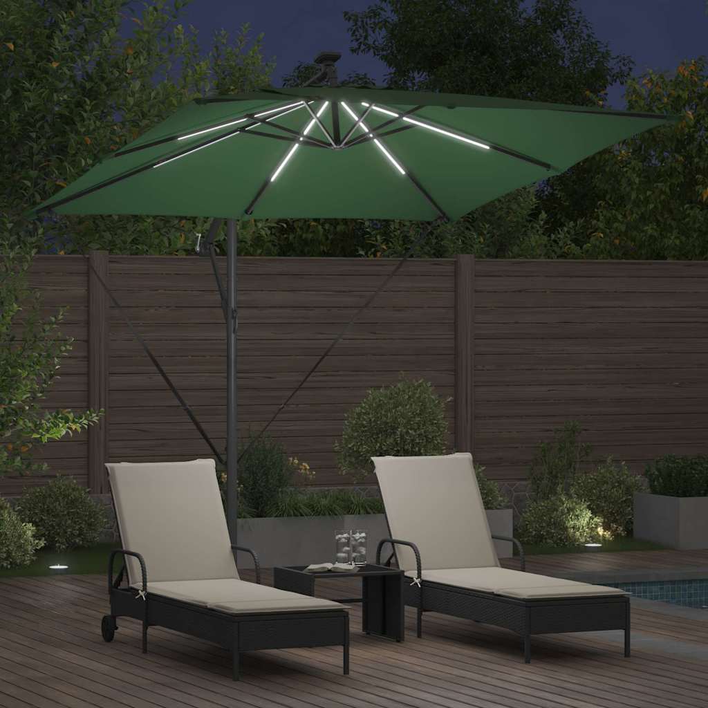 Parasol Groen 249 x 249 x 250 cm Polyester en Aluminium is nu te koop bij PeponiXL, paradijselijk wonen!