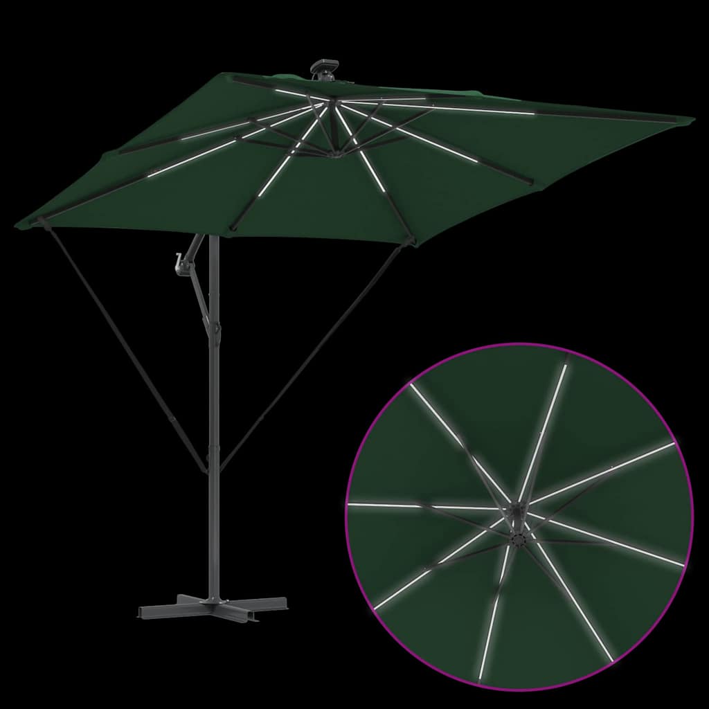 Parasol Groen 249 x 249 x 250 cm Polyester en Aluminium is nu te koop bij PeponiXL, paradijselijk wonen!