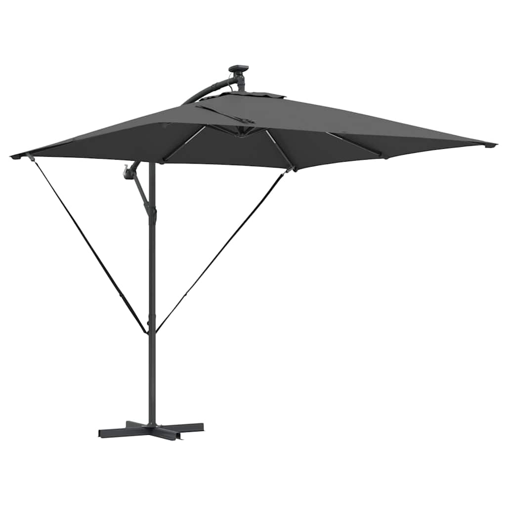 Parasol Antraciet 249 x 249 x 250 cm Polyester en Aluminium is nu te koop bij PeponiXL, paradijselijk wonen!
