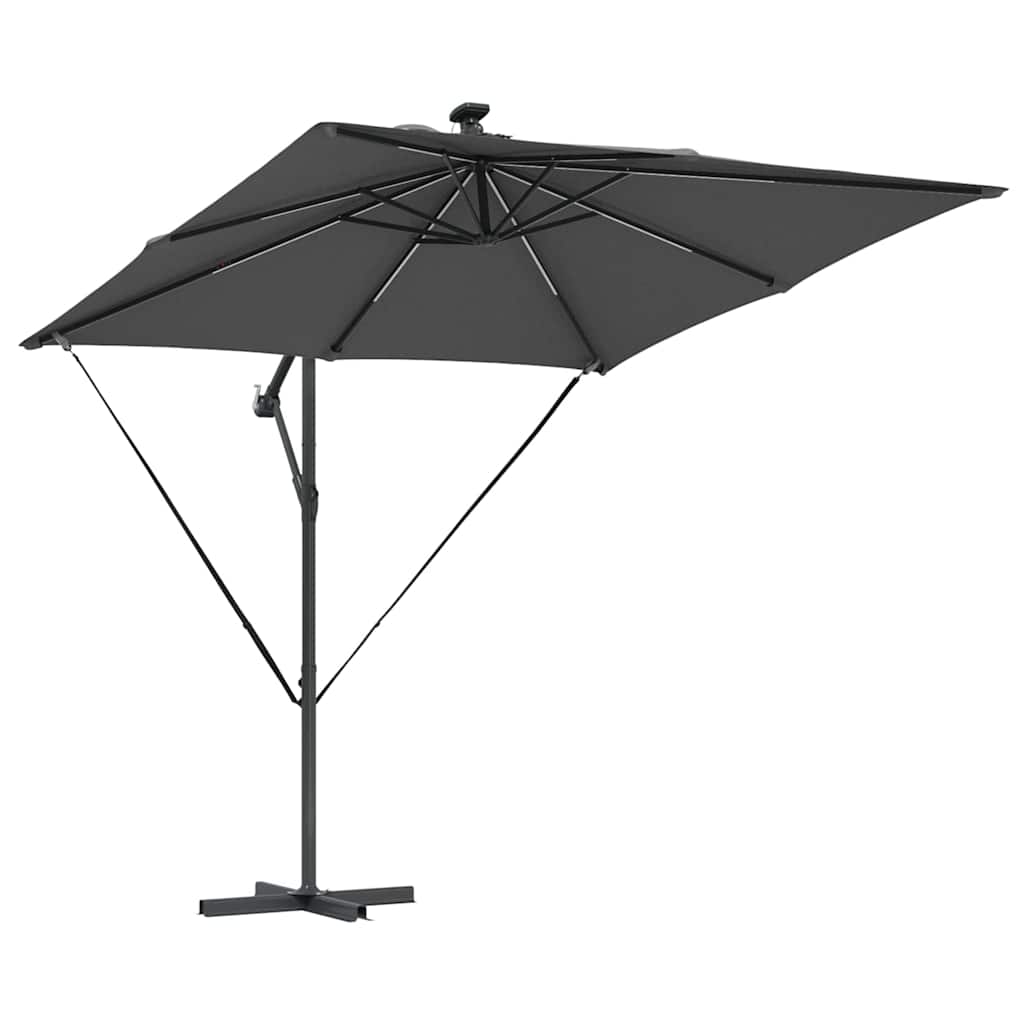 Parasol Antraciet 249 x 249 x 250 cm Polyester en Aluminium is nu te koop bij PeponiXL, paradijselijk wonen!
