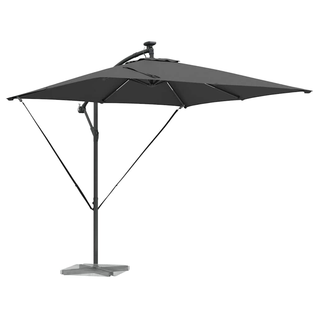 Parasol Antraciet 249 x 249 x 250 cm Polyester en Aluminium is nu te koop bij PeponiXL, paradijselijk wonen!
