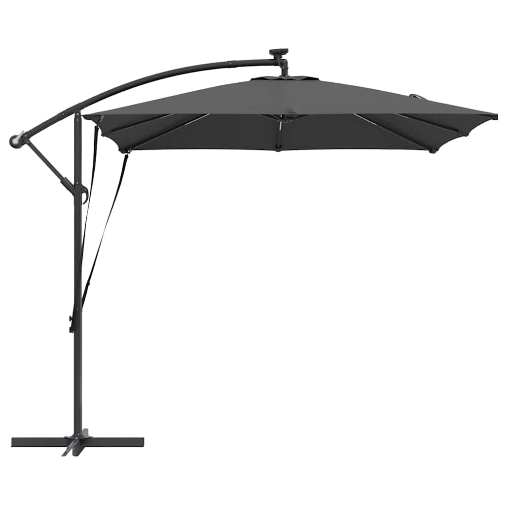 Parasol Antraciet 249 x 249 x 250 cm Polyester en Aluminium is nu te koop bij PeponiXL, paradijselijk wonen!