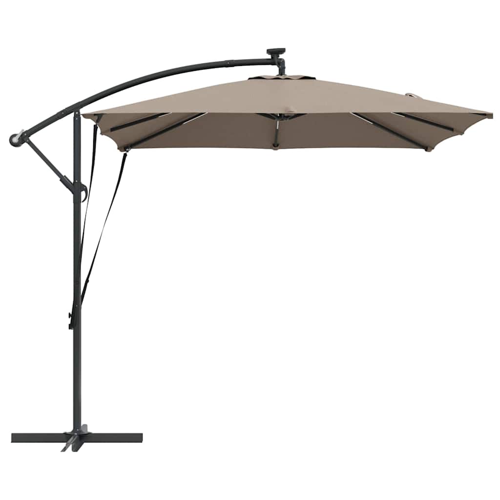Parasol Taupe 249 x 249 x 250 cm Polyester en Aluminium is nu te koop bij PeponiXL, paradijselijk wonen!