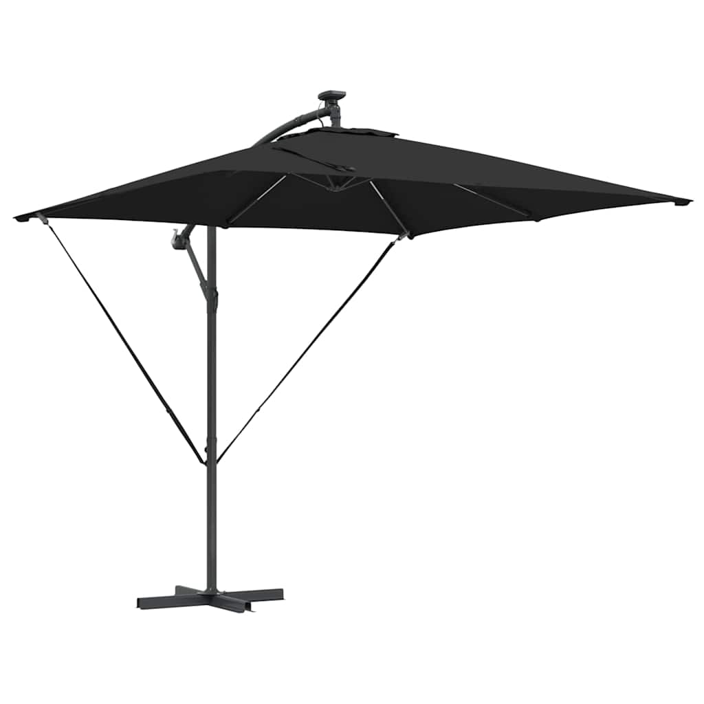 Parasol Zwart 249 x 249 x 250 cm Polyester en Aluminium is nu te koop bij PeponiXL, paradijselijk wonen!