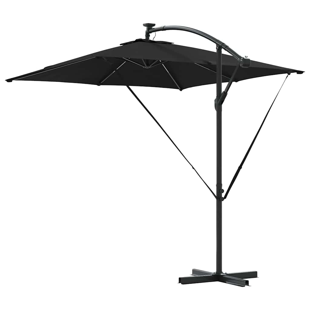 Parasol Zwart 249 x 249 x 250 cm Polyester en Aluminium is nu te koop bij PeponiXL, paradijselijk wonen!