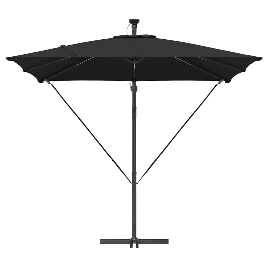 Parasol Zwart 249 x 249 x 250 cm Polyester en Aluminium is nu te koop bij PeponiXL, paradijselijk wonen!