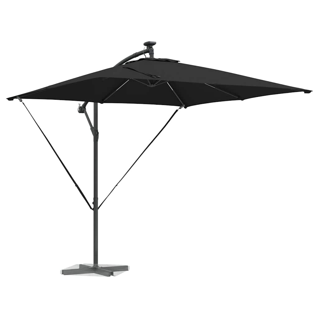 Parasol Zwart 249 x 249 x 250 cm Polyester en Aluminium is nu te koop bij PeponiXL, paradijselijk wonen!