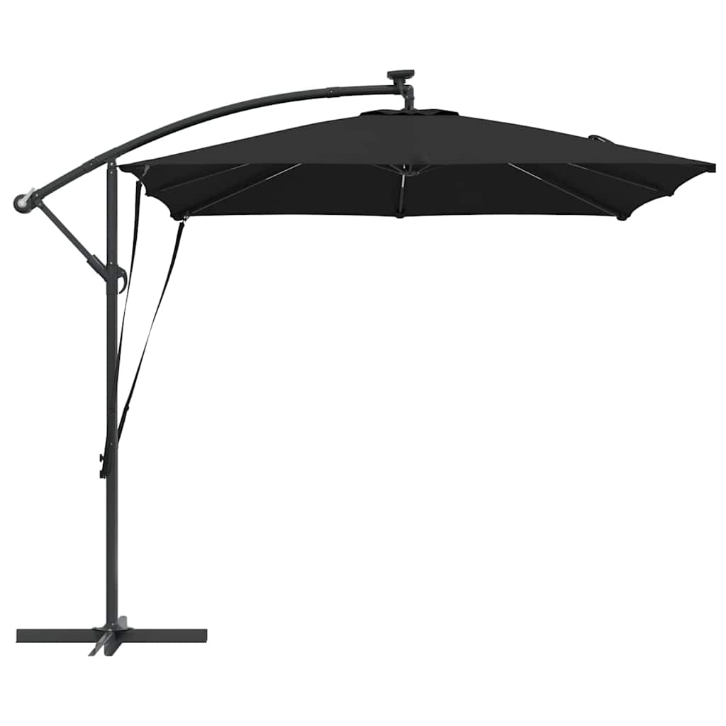 Parasol Zwart 249 x 249 x 250 cm Polyester en Aluminium is nu te koop bij PeponiXL, paradijselijk wonen!