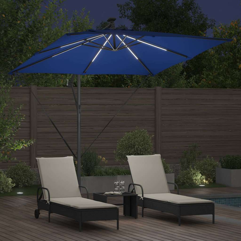 Cantilever Banana Parasol Blauw 249 x 249 x 250 cm is nu te koop bij PeponiXL, paradijselijk wonen!