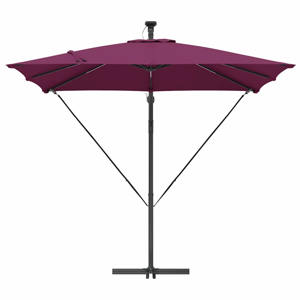 Parasol Bordeaux Rood 249 x 249 x 250 cm Polyester en Aluminium is nu te koop bij PeponiXL, paradijselijk wonen!