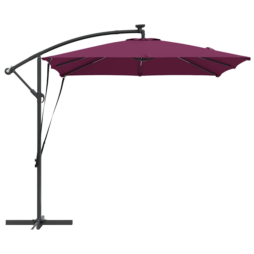 Parasol Bordeaux Rood 249 x 249 x 250 cm Polyester en Aluminium is nu te koop bij PeponiXL, paradijselijk wonen!