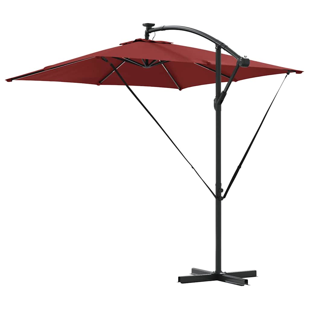 Parasol Terracotta 249 x 249 x 250 cm Polyester en Aluminium is nu te koop bij PeponiXL, paradijselijk wonen!