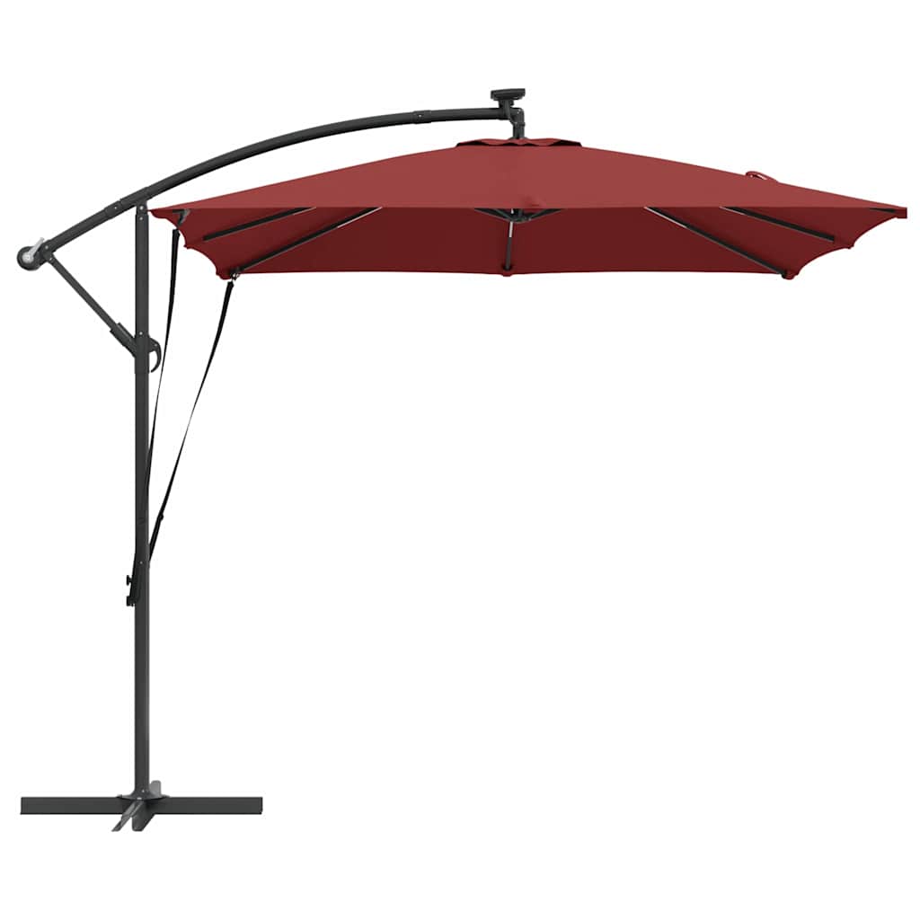 Parasol Terracotta 249 x 249 x 250 cm Polyester en Aluminium is nu te koop bij PeponiXL, paradijselijk wonen!