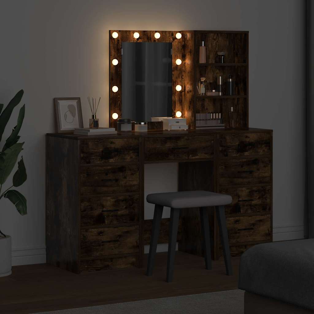 Plafondtafel met lade 3 pcs Bruin 40 x 41 x 135 cm Bewerkt hout is nu te koop bij PeponiXL, paradijselijk wonen!