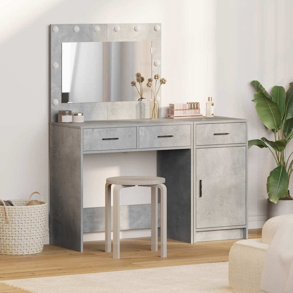 Plafondtafel met spiegellichten 2 pcs Grijs Bewerkt hout is nu te koop bij PeponiXL, paradijselijk wonen!