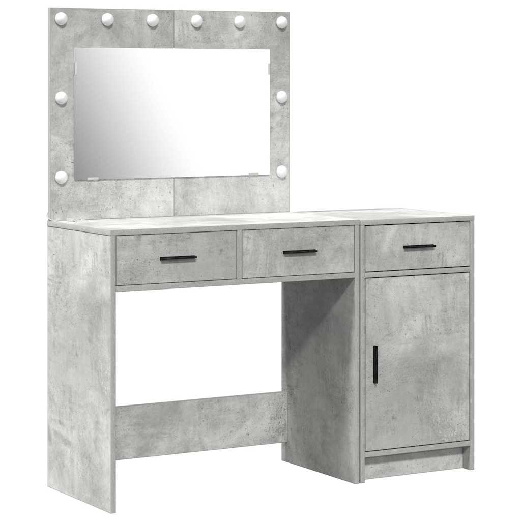 Plafondtafel met spiegellichten 2 pcs Grijs Bewerkt hout is nu te koop bij PeponiXL, paradijselijk wonen!